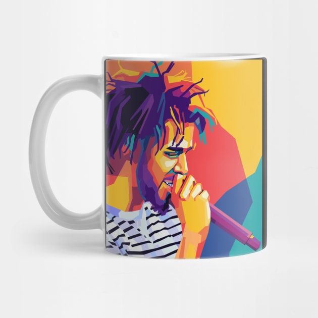 j cole pop art by Kuli art